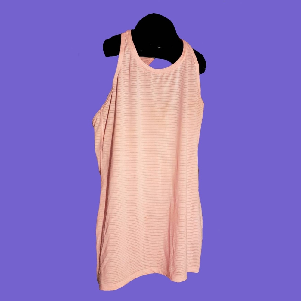 Athleta Pink Striped tank